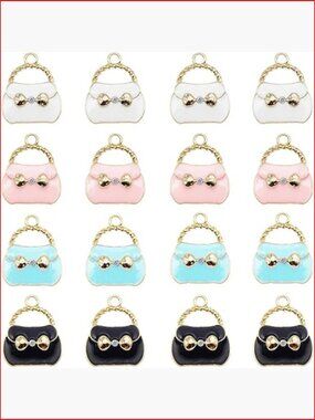 40 Pieces Enamel Charm Set for DIY Jewelry Making Bracelet Necklace Keychain